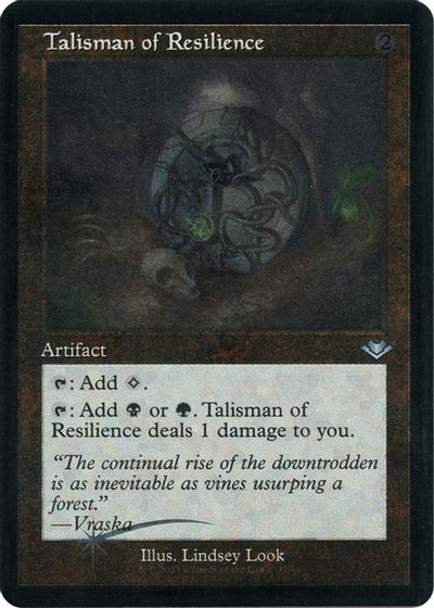 Talisman of Resilience (Retro Frame) (Foil Etched) card art