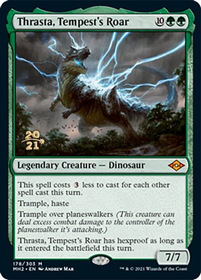 Thrasta, Tempest's Roar card art