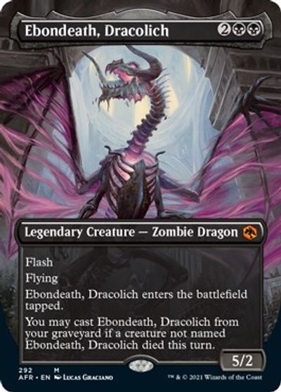 Ebondeath, Dracolich (Borderless) card art