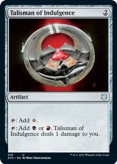 Talisman of Indulgence card art