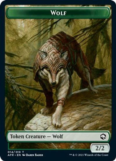 Wolf Token card art