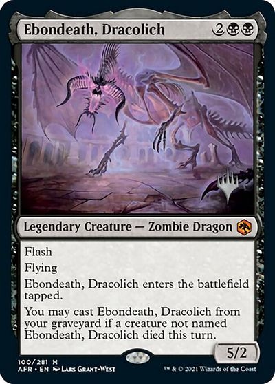Ebondeath, Dracolich card art