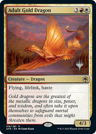 Adult Gold Dragon card art