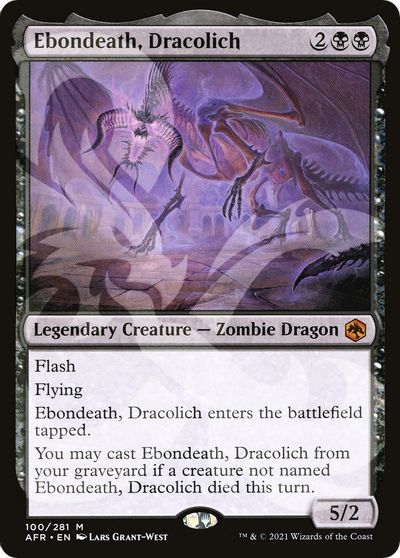 Ebondeath, Dracolich card art