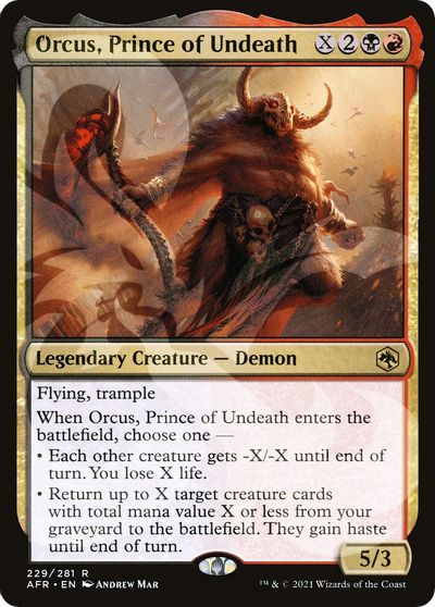 Orcus, Prince of Undeath card art
