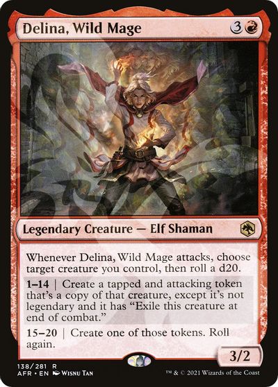 Delina, Wild Mage card art