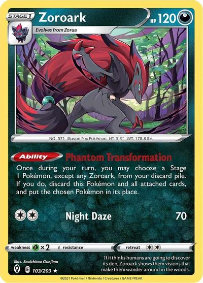 Zoroark - 103/203 card art