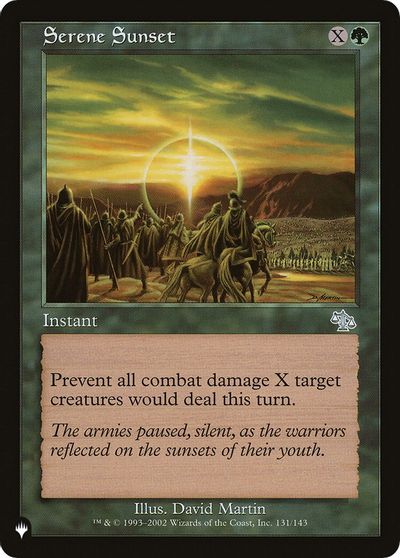 Serene Sunset card art
