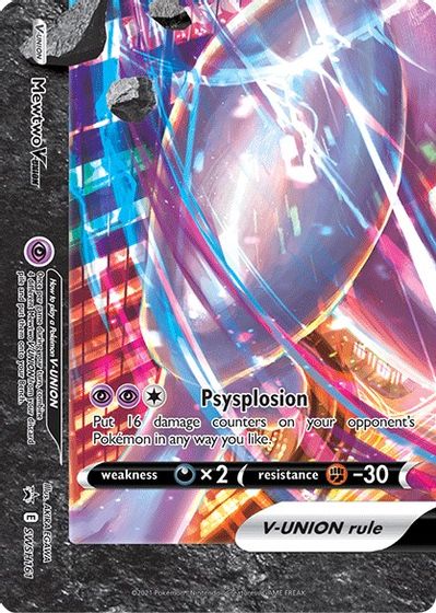 Mewtwo V-UNION - SWSH161 card art