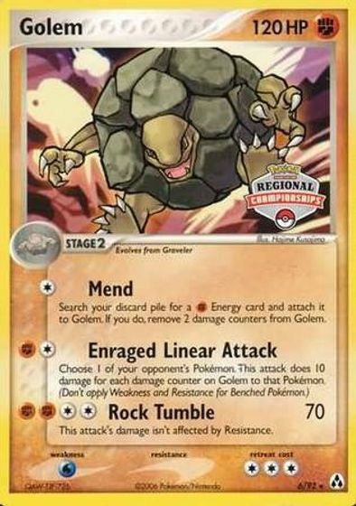 Golem - 6/92 (Regional Championships) card art