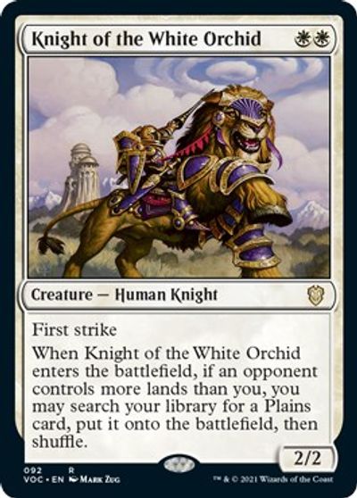 Knight of the White Orchid card art