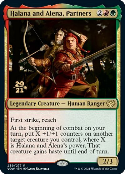 Halana and Alena, Partners card art