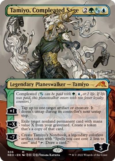 Tamiyo, Compleated Sage (Borderless) card art