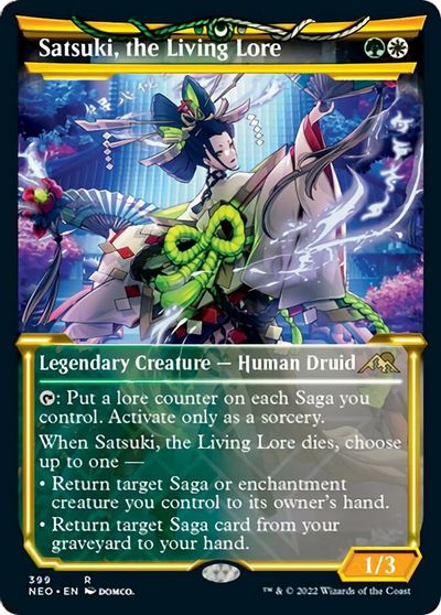 Satsuki, the Living Lore (Showcase) card art