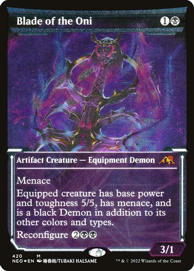 Blade of the Oni (Showcase) (Foil Etched) card art