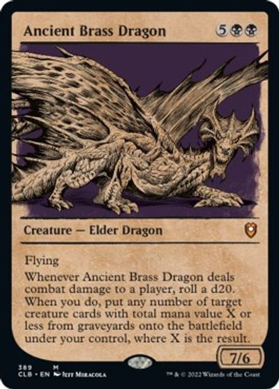 Ancient Brass Dragon (Showcase) card art