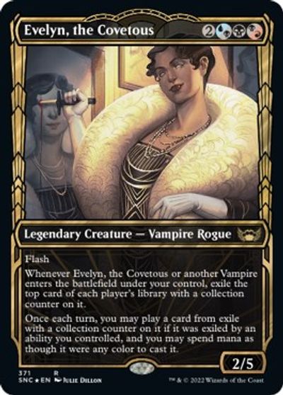 Evelyn, the Covetous (Gilded Foil) card art
