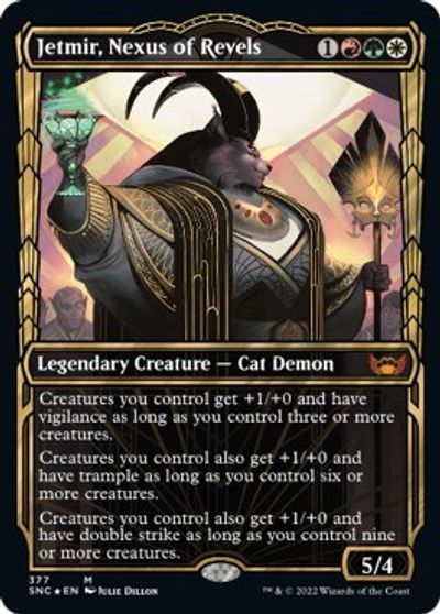 Jetmir, Nexus of Revels (Gilded Foil) card art