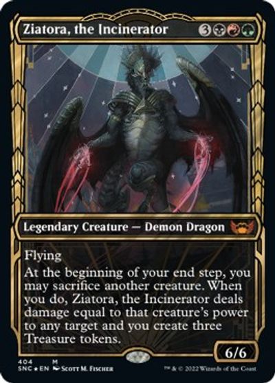 Ziatora, the Incinerator (Gilded Foil) card art