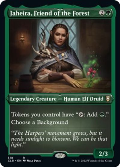 Jaheira, Friend of the Forest (Foil Etched) card art