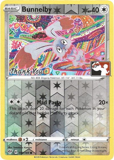 Bunnelby - 150/189 (Thank You Promo) card art