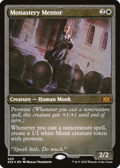 Monastery Mentor (Foil Etched) card art