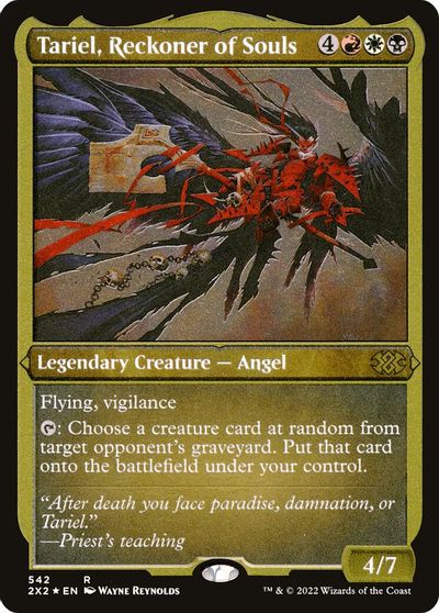 Tariel, Reckoner of Souls (Foil Etched) card art