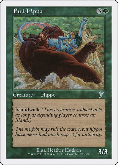 Bull Hippo card art