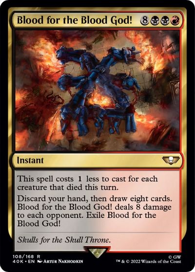 Blood for the Blood God! card art
