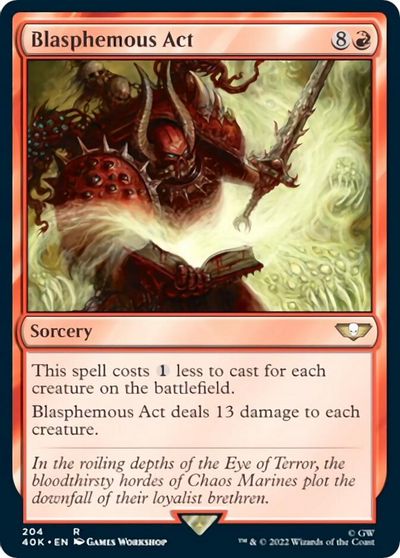 Blasphemous Act card art