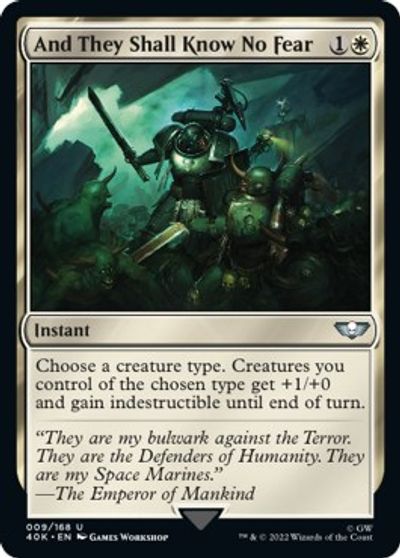And They Shall Know No Fear card art