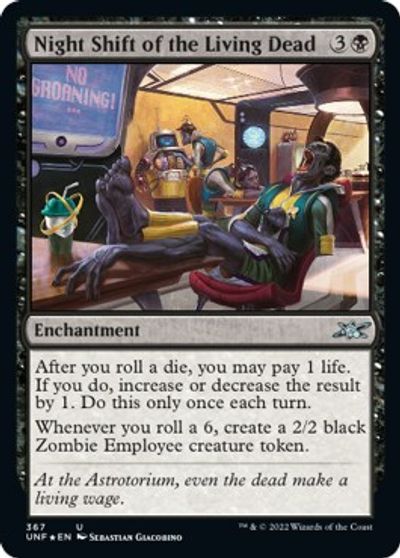 Night Shift of the Living Dead (Galaxy Foil) card art