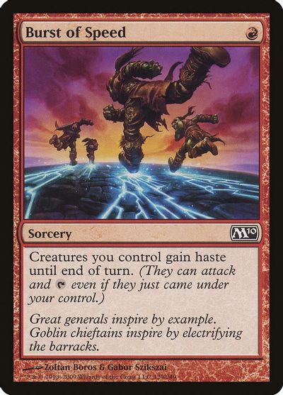 Burst of Speed card art