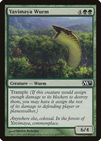 Yavimaya Wurm card art