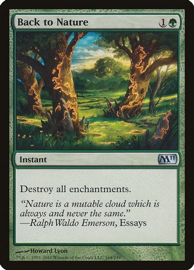 Back to Nature card art