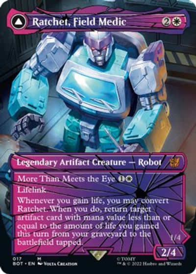 Ratchet, Field Medic (Shattered Glass) card art