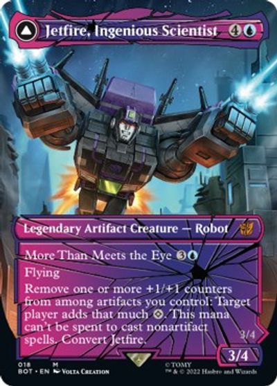 Jetfire, Ingenious Scientist (Shattered Glass) card art