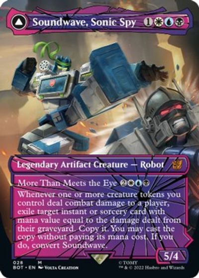 Soundwave, Sonic Spy (Shattered Glass) card art