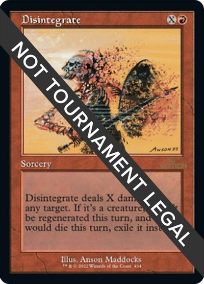 Disintegrate (Retro Frame) card art