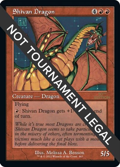 Shivan Dragon (Retro Frame) card art