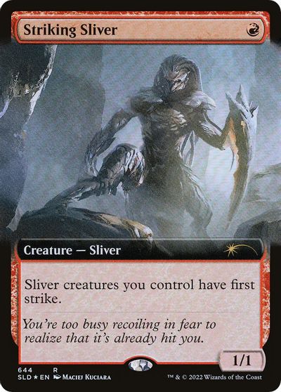 Striking Sliver (Extended Art) card art