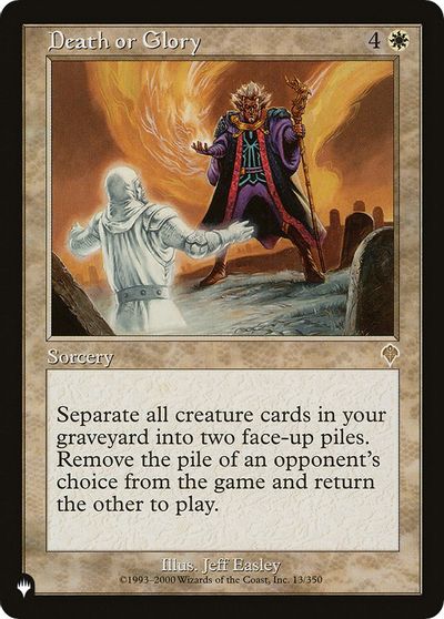 Death or Glory card art