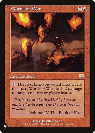 Words of War card art
