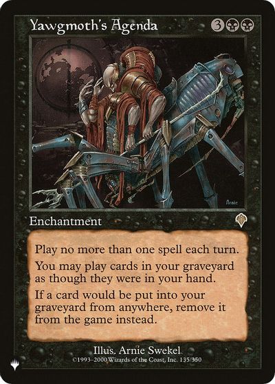Yawgmoth's Agenda card art