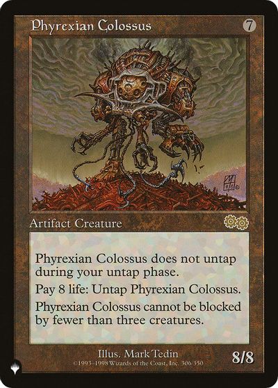 Phyrexian Colossus card art