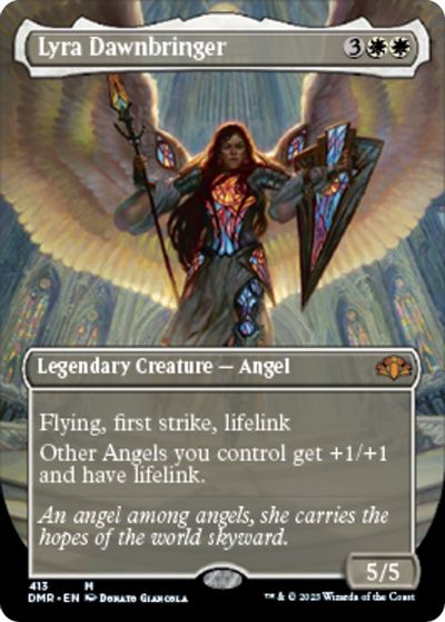 Lyra Dawnbringer (Borderless) card art
