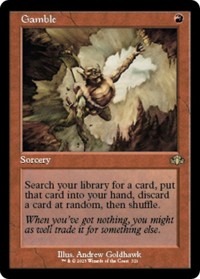Gamble (Retro Frame) card art