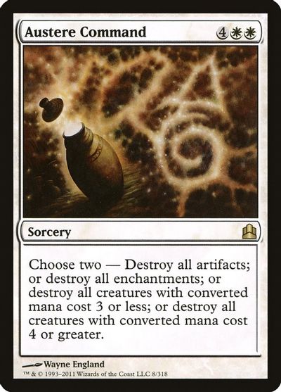 Austere Command card art