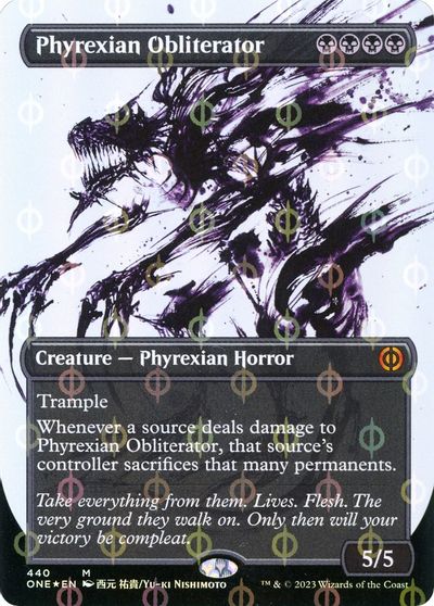 Phyrexian Obliterator (Showcase) (Step-and-Compleat Foil) card art