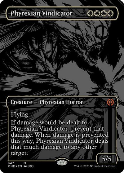 Phyrexian Vindicator (Oil Slick Raised Foil) card art